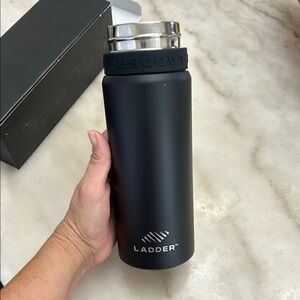 Black and Silver Insulated Thermos